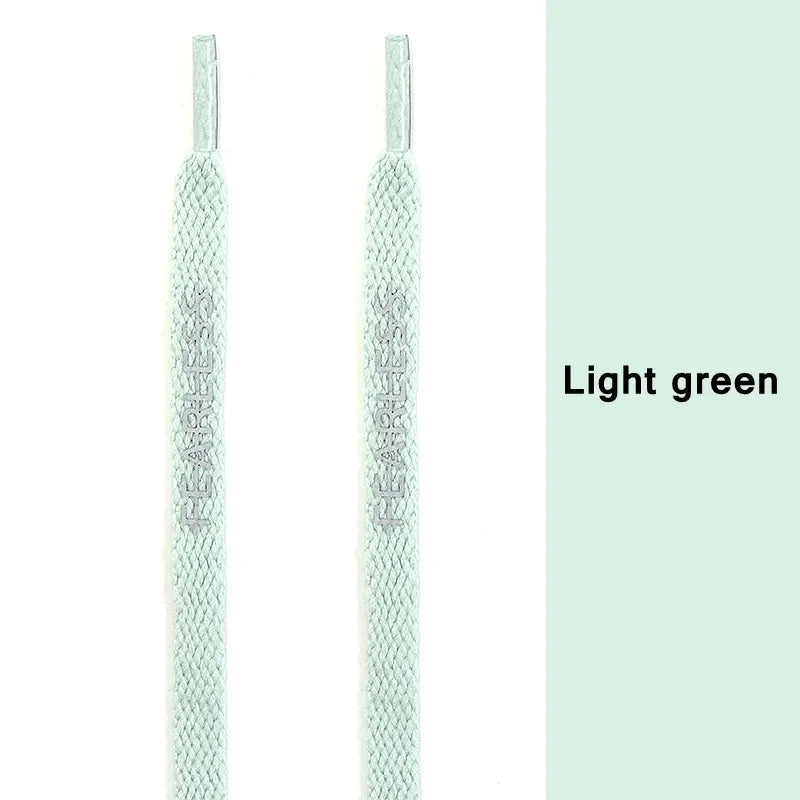 Rubber Band Classic Shoe Laces Reflective Letter Printing Flat Shoelaces for Sneakers Fashion Sports Strings Casual Accessories