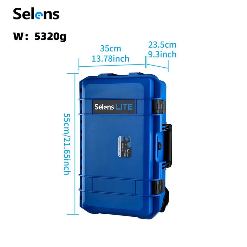 Selens Photography Toolbox Trolley Hard Case Professional Safety Protective Waterproof Shockproof Suitcase Safety Storage Box