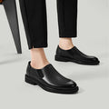 New Men's Leather Shoes Handmade High Quality Casual Oxford Business Work Shoes Black Coffee Lace-up Comfortable Man Shoes