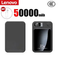 Lenovo 500000mAh Magnetic Wireless Power Bank Portable Fast Charger For Magsafe Auxiliary Battery For Xiaomi Huawei iphone