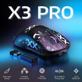 ATTACK SHARK X3PRO 8K Lightweight Wireless Gaming Mouse  Own Anti-slip Mouse PAW3395 26Kdpi Bluetooth electronic sports game