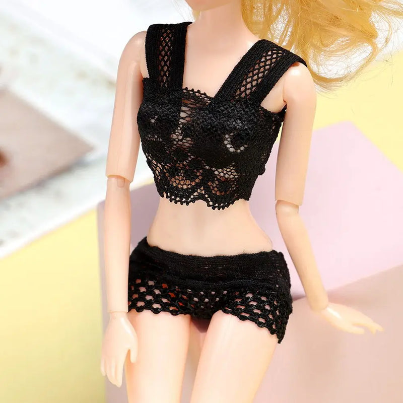 DIY Lingerie Collocation Clothing Set Accessories Doll Underwear Lace Homewear Bra Dress Pajamas
