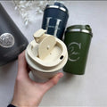 Custom Engraved Thermos Mug Personalized Insulated Travel Cup with Name Double Wall Stainless Steel Gift Mug for CoffeeTea