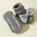 4 Pairs Toddler Socks with Bows, Soft Cotton Cute Ankle Socks for Infants Girls, Fashion Anty-Slip Newborn Baby Socks 0-24 Months