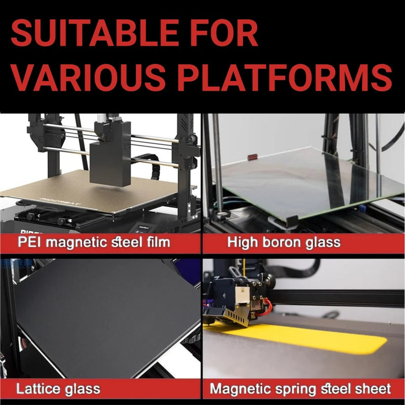 3D Printer Bed Adhesive Spray Strong Glue Anti-Warping Reduces Lift PLA ABS PETG TPU Filament Build Plate Printing Accessories