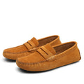 Men's Suede Leather Penny Loafers Casual Driving Moccasins Slip-On Boat Shoes Plus Big Sizes 49 50 51 52 53