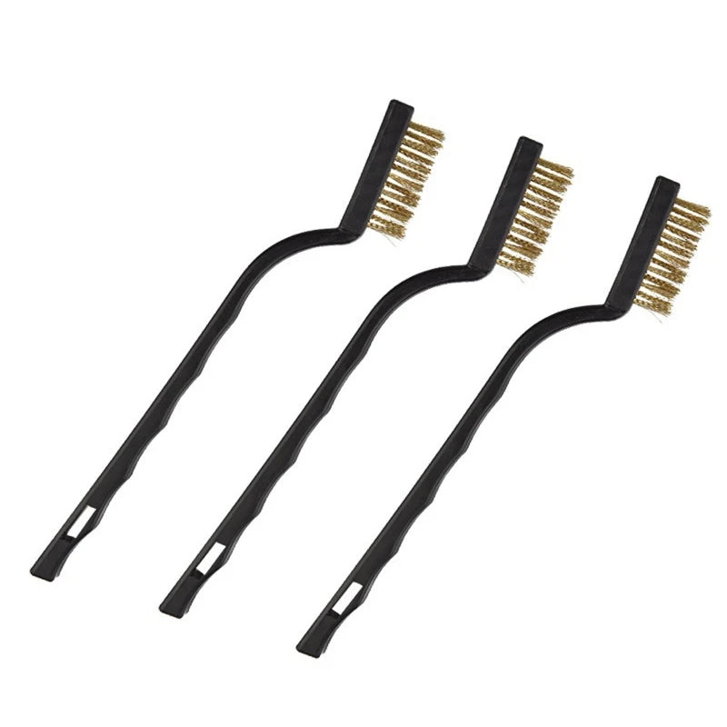 3PCS Hard Bristles Brush 3D Printer Nozzle Cleaner Tool Copper/Nylon/Steel Wire Cleaning Brushes for Ender-3/3 Pro Cr10S