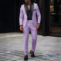 2 - Piece Men's Suit Suitable For Wedding Business Single Button Jackets And Pants Sets, Slim Fit - View 12 | SAMAG