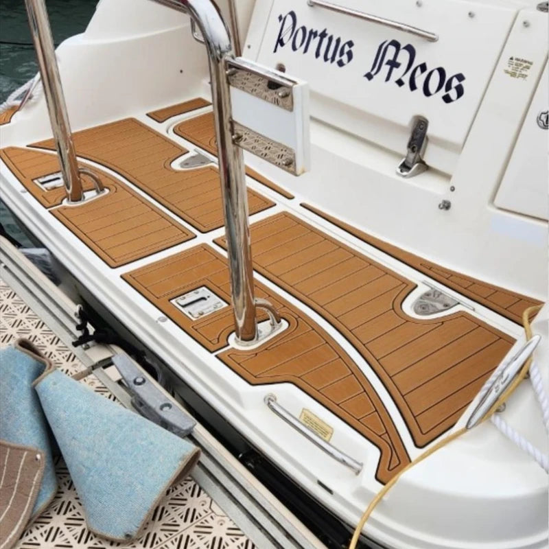 KXKZREN Customized 2012 Sea Ray Sundeck 240 Swim Platform Cockpit Self-adhesive 5mm Flooring Pad EVA Foam Decking Sheet Mat