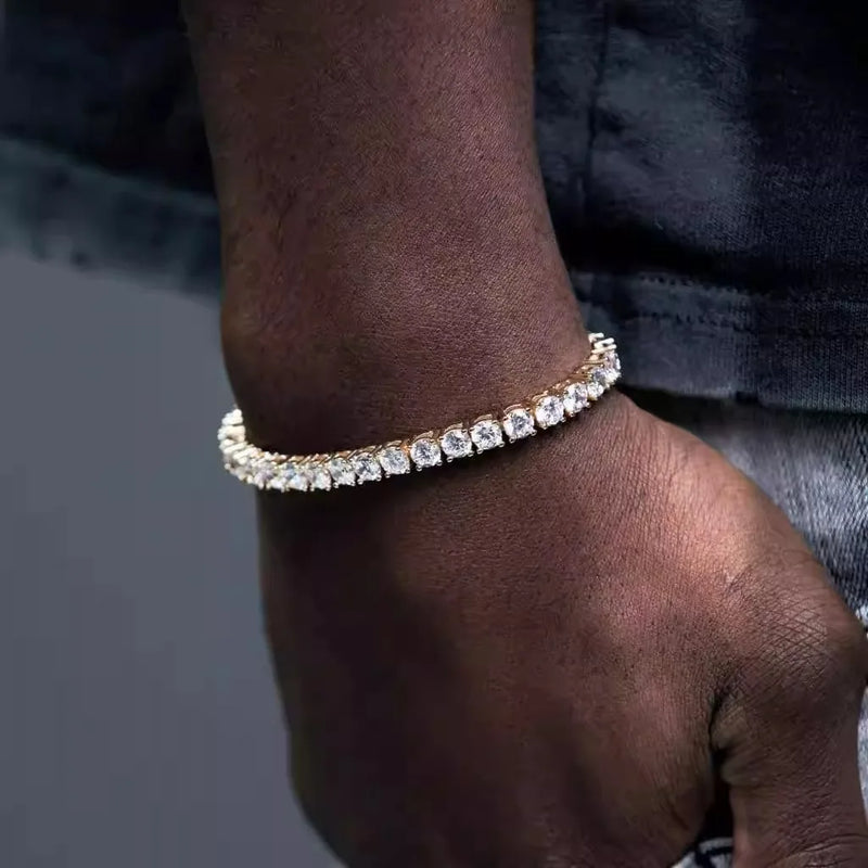 New 925 Sterling Silver 3MM Tennis Bracelet Shining Classics for Women Fashion Simple Engagement Wedding - Visuel 6 | SAMAG