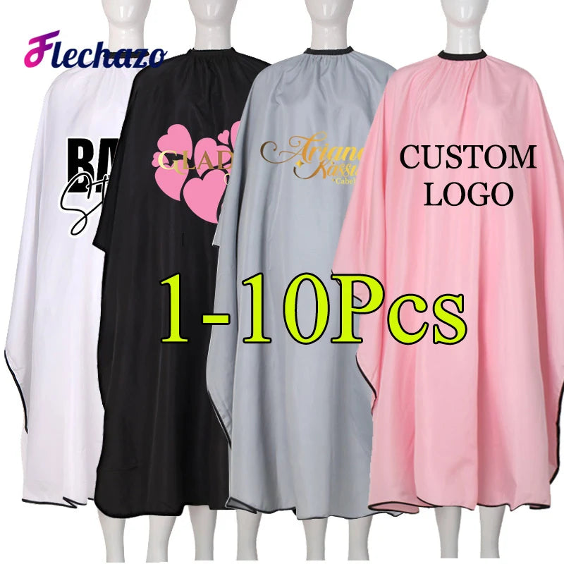 Waterproof Hair Cutting Gown Cape Apron Logo Customize Hairdressing Cape Haircut Cape Barber Styling Tools Mantella Parrucchiere
