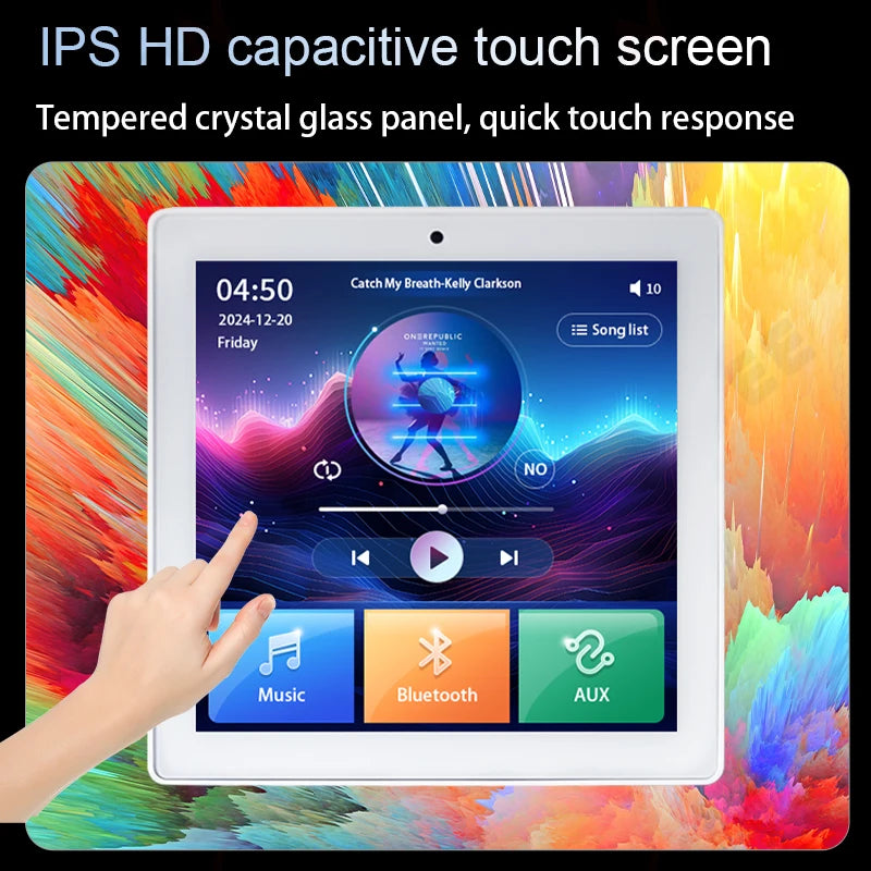 4 Inch Home Theater System 3inch Ceiling Speaker Surround Sound Multi-Room Audio Touch Screen Bluetooth In-Wall Amplifier