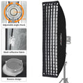 AMBITFUL Rectangle Softbox BW/FW 60*90/35*160cm Professional Soft Box Photography Light Effect Kit Matt Box With Honeycomb Grid