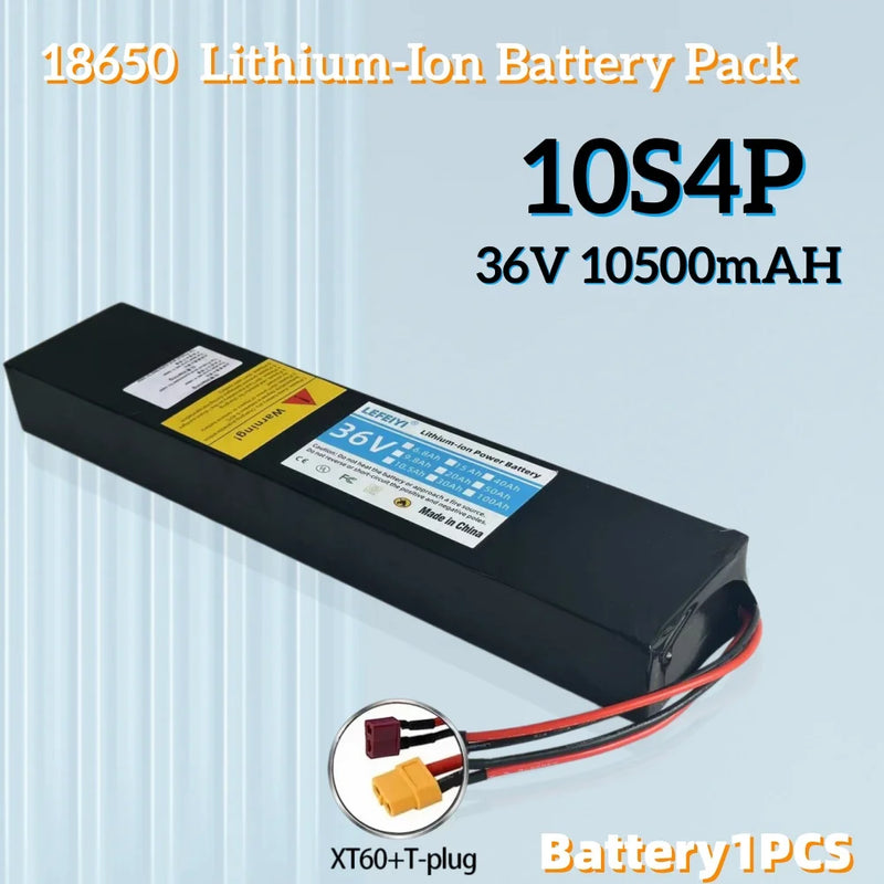 36V 10.5Ah 10S4P 500W power supply, specially modified for Xiaomi M365 electric scooter battery with BMS