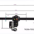 TDPRO 1020mm Rear Axle Kits 48V 1000W Electric Differential Motor for Tricycles  Golf Cart Trike Drift ATV Quad  Scooter