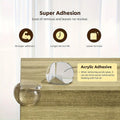 Proofing Corner Guards - Clear Safety Edge Guards with Non-Toxic, Non-Toxic & Easy-Install Adhesive/ Screw-Mount Options