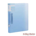 Clear Plastic Files A4 Binder 2-Rings Folder For Documents A4 Paper File Organizer 2-Ring Binder A4 Filing Cabinet