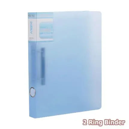 Clear Plastic Files A4 Binder 2-Rings Folder For Documents A4 Paper File Organizer 2-Ring Binder A4 Filing Cabinet
