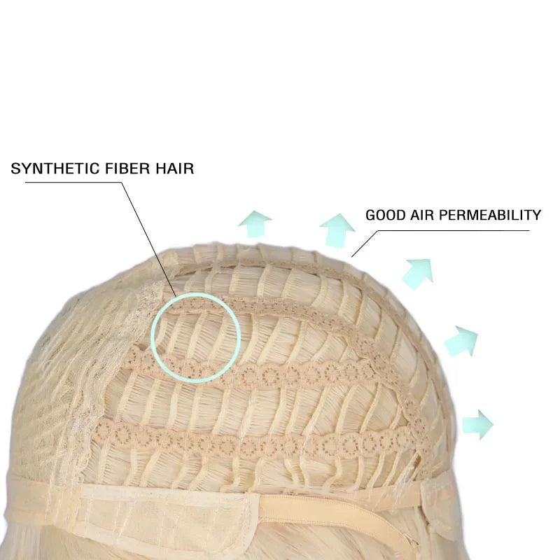 QQXCAIW Short Men Green Blue Cosplay Wig Party Costume High Temperature Fiber Synthetic Hair Wigs