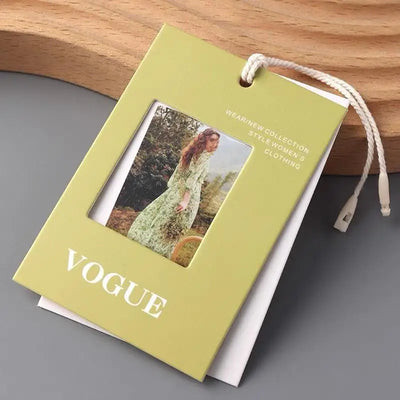 Custom Luxury Logo Hollowed Out Hang Tags Paper Swing | SAMAG