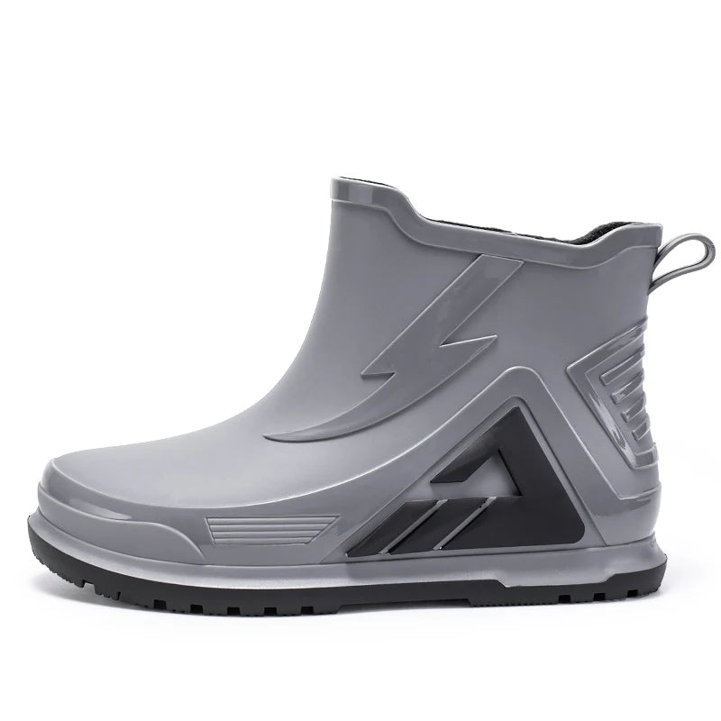 High Rain Boots Water Shoes Couple Chef Shoes Original Men Waterproof Raincoat Man Work Rubber Boots Men's Long Rubber Boot Boat