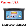 Sonic The Hedgehog Advance 1 2 3 Genesis GBA Game Cartridge for Game Boy GBA SP Retro Platformer Video Game Collection Gift