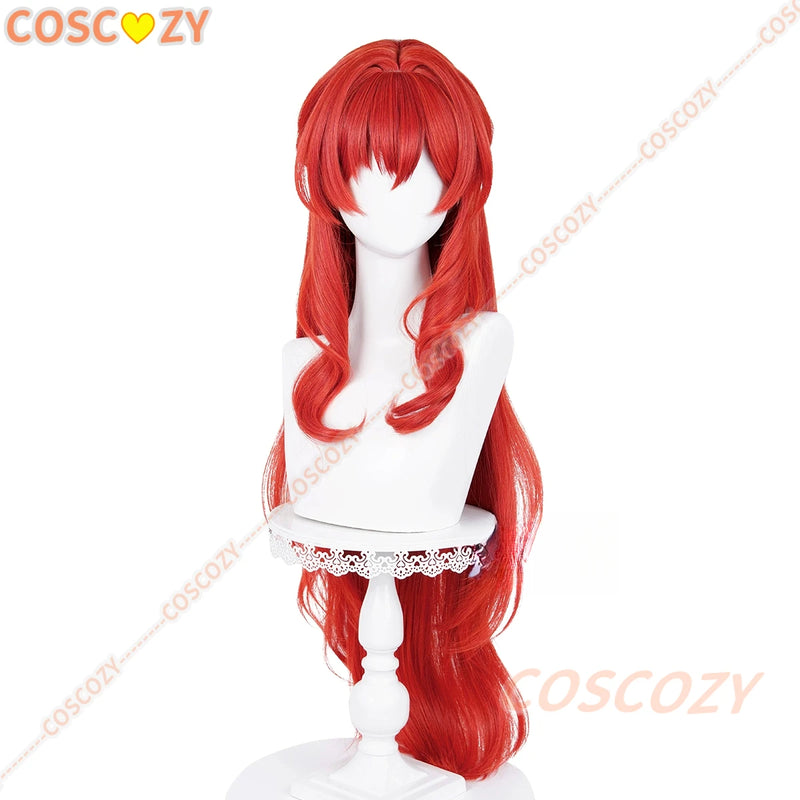 Honkai Star Rail Tribios Cosplay Costume Tribios Red Wig Holy Maiden of Janusopolis Amphoreus Women Girls Convention Outfits