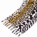 Classic Animal Pattern Shoelaces Flat AF1/AJ Sneakers Shoe Laces Tiger/Snake/Leopard Print Shoelace for 120/140/160CM Shoestring