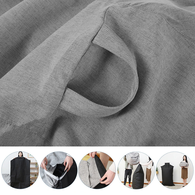1/2Pcs Lazy Sofa Cover Soft Comfortable Sofa Chair Decorative Breathable Chair Sofa Cover with 3 Side Pocket for Furniture Decor