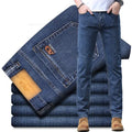 Spring Autumn Men's Slim Jeans Stylish Casual Stretch | SAMAG