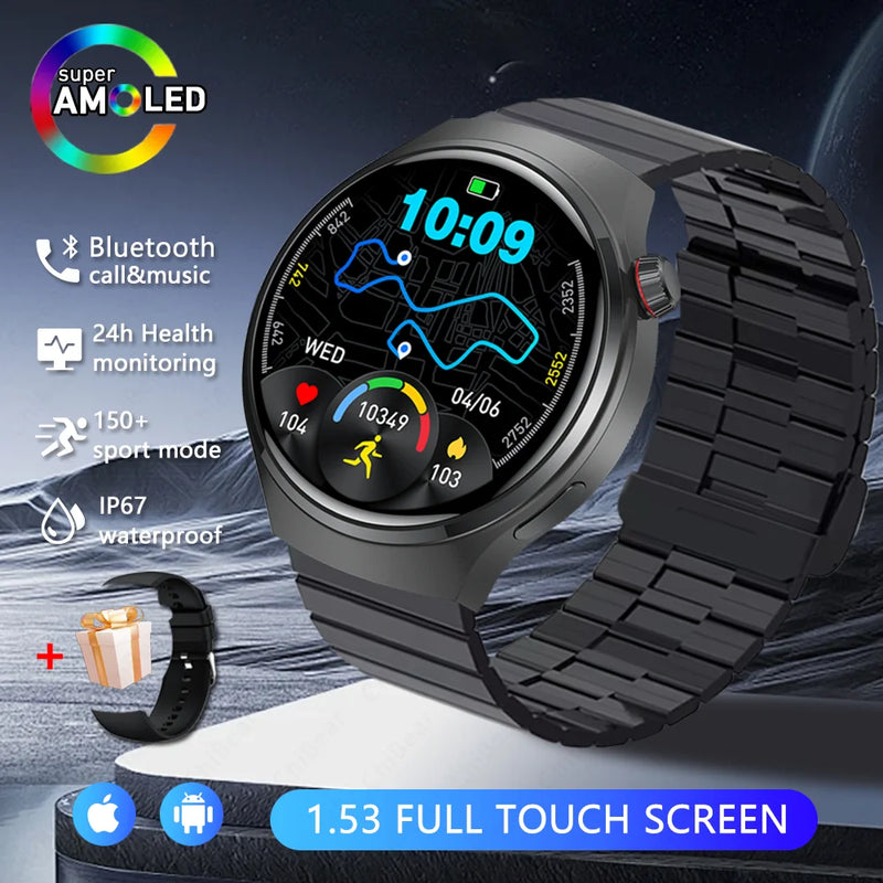 2026 New Watch 5 Pro Upgrade GPS NFC Men's Smartwatch 360*360 AMOLED HD Bluetooth Call Waterproof Smart Watch For Android iOS
