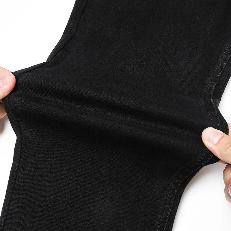 Men Stretch All Black Colors Trousers Brand Clothing | SAMAG