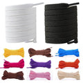 Flat Shoelaces Solid Neutral Color Replacement Shoe Strings Suitable for Sneakers Dad Shoes