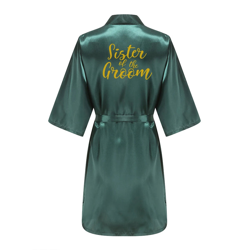 Wedding Bride Bridesmaid Robes Dressing Gown Sexy Women | SAMAG