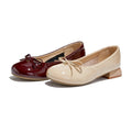 2026 New Women's Loafers Shoe High Heels Anti-slip Bow Mary Jane Shoes Women Patent Leather Low-cut Formal Frail Shoes
