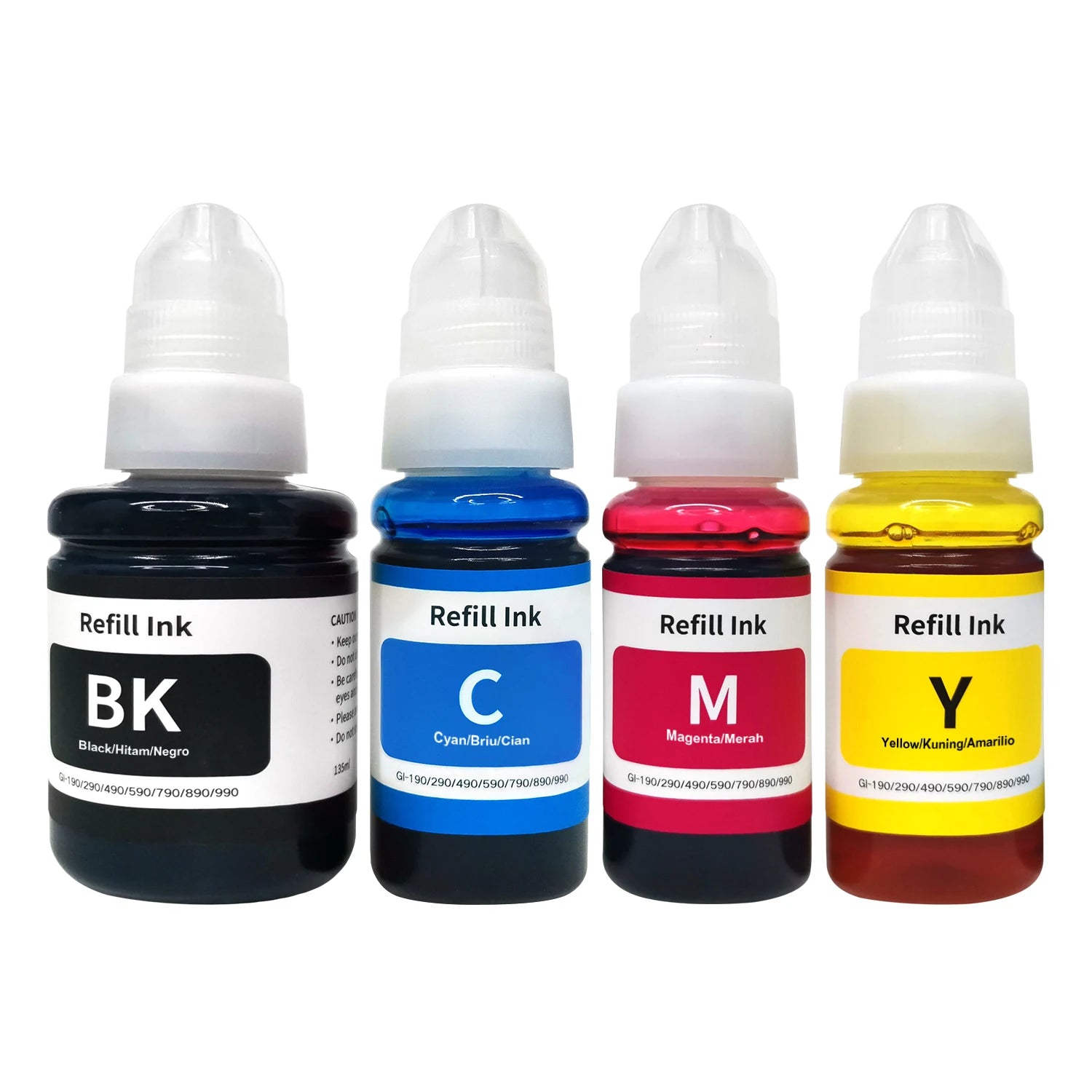 canon gi190  gi490  gi590 gi990 dye ink refill kits for g1400 g2400 g3400 g1100 g2100 g3100