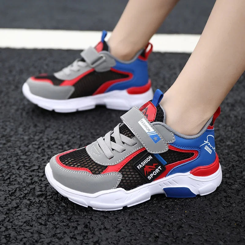Children Casual Shoes Boys Light Student Summer 5 8 9 10 12 13 Years Old Sport Mesh Footwear Kids Fashion Chunky Sneakers Tenis