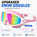 JSJM New Upgraded Adult Swimming Goggles Anti-Fog Wide | SAMAG