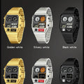 SANDA Top Fashion Men's Leisure Electronic Watch Multifunctional Thermometer Stopwatch Timing Men's Electronic Watch 3192