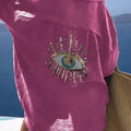 Evil Eye Casual Shirt Women's Fashion Beach Style Loose - View 6 | SAMAG