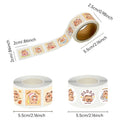 600PCS Cartoon Kapibala Q-Version Roll Stickers Aesthetics DIY Decorative School Supplies Stationery Notebook Decals Toys Gift