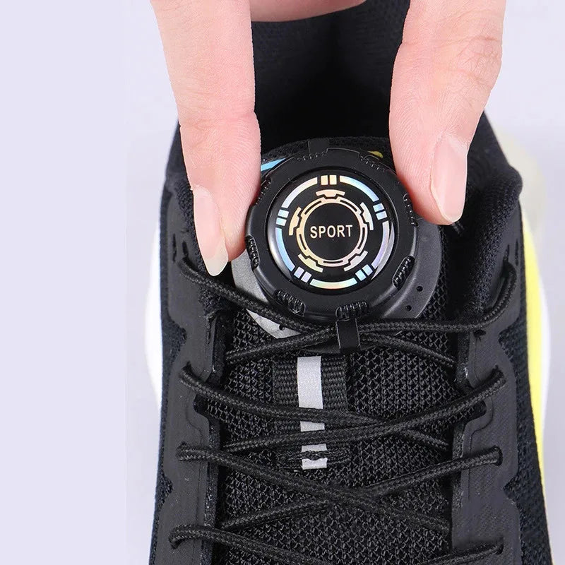 Thick Rope Swivel Buckle Shoelaces New Upgrade Automatic No Tie Laces For Sneakers Shoe Accessories For Adults Kids