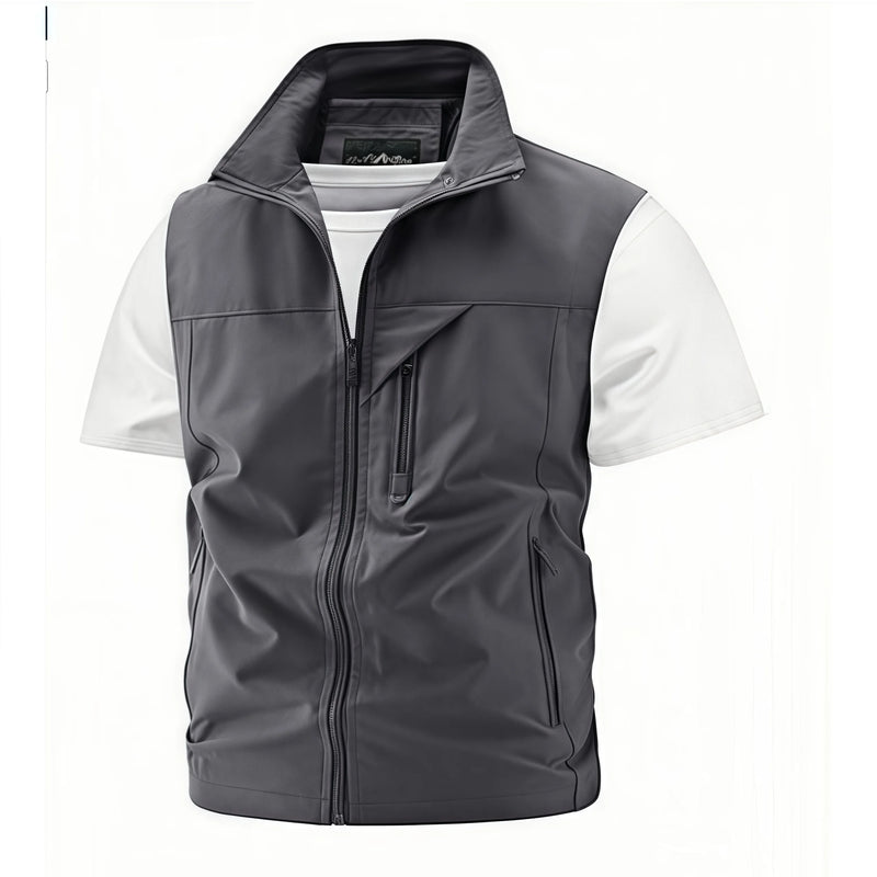 2026 Spring Summer Work and Leisure All-Match Trendy Fishing Vest Multi-Pocket Vest High-End Custom Text Logo Printed