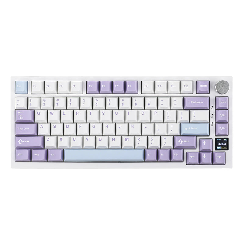 Ajazz AK820 Pro 75% Gasket-mounted Wired/Bluetooth 5.1/2.4G Wireless Mechanical Keyboard with TFT Screen for Win/Mac