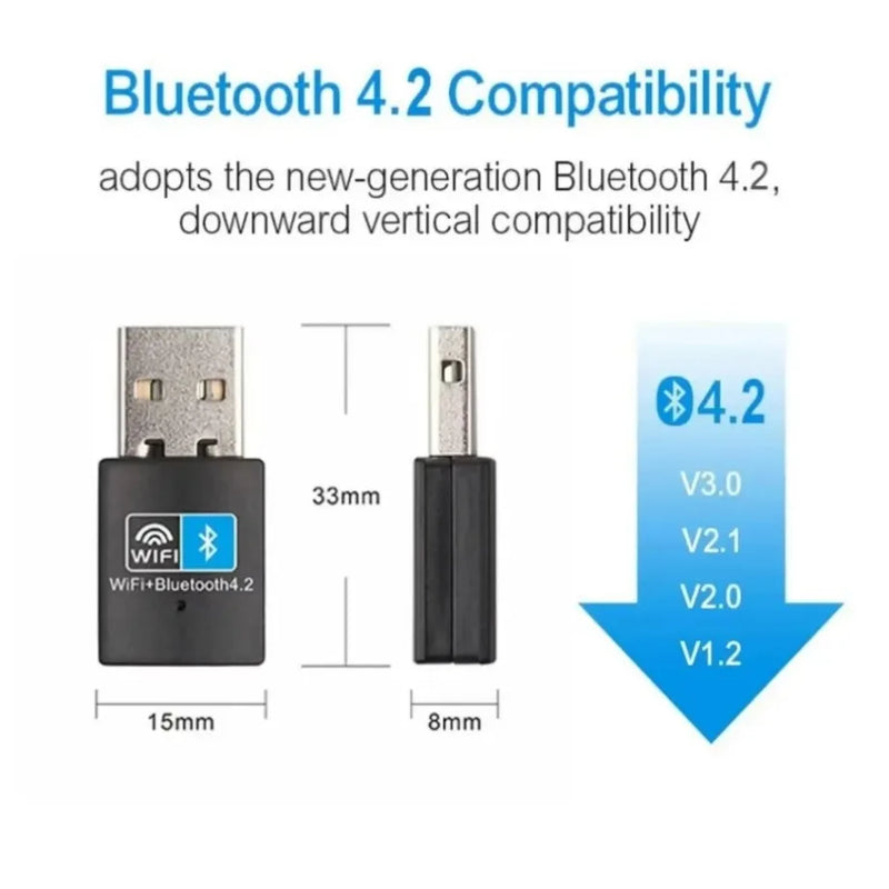 Mini 150Mbps USB WiFi Bluetooth Adapter Wireless Network Card 802.11N Antenna Signal Receiver Dongle for - Visuel 5 | SAMAG