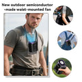 Portable Waist Mounted Fan Semiconductor Cooling Personal Air Conditioner 3000mAh Turbo Outdoor Working Cooling Fan
