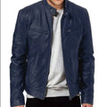 Business Style PU Leather Jacket Stand Collar Slim Fit Zipper Coat Multiple Colors Autumn New Arrival Fashion Urban Outerwear
