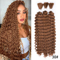 Synthetic Curly Deep Wave Bulk hair For Braiding 20inch No Weft Deep Wave For Braiding Micro Faux Braiding Hair for Boho Braids
