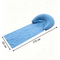 Inflatable Flocked Beach Mattress With Pillow 176×55cm | SAMAG