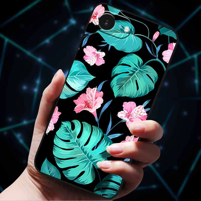 3D Flowers Emboss Fundas For iphone 16E Case iphone16 E Soft Silicone Phone Cases for iphone16 16 Back Cover Coque iphone16e Bag